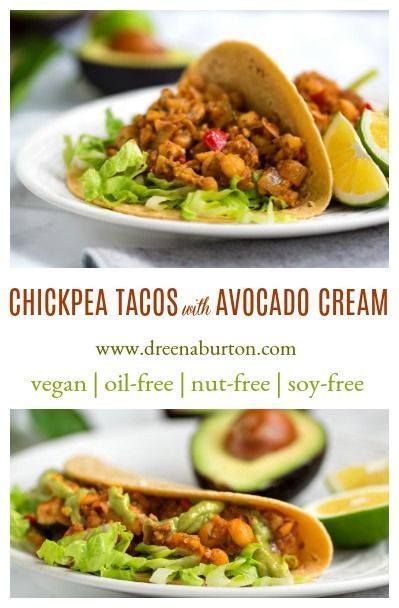 Chickpea Tacos Avocado Cream Chickpea Tacos Avocado Cream