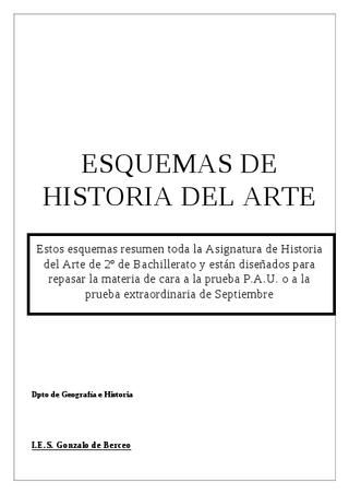 Esquemas De Historia Del Arte Historia Del Arte Clases De Historia Del Arte Historia Del Arte Universal