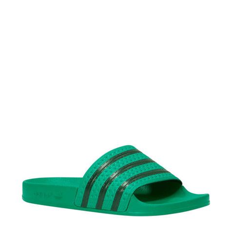 adidas originals Adilette badslippers groen/zwart | Adidas ... adidas originals Adilette badslippers groen/zwart | Adidas ...