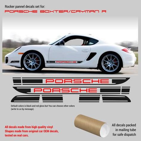 Boxer Flat engine Red sticker decal porsche bmw classic retro vintage race vw