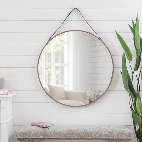 Large Leather Strap Wall Mirror 30 In With Images - Black Wood Oval Wall Mirror Kirklands Large Leather Strap Wall Mirror 30 In With Images - Black Wood Oval Wall Mirror Kirklands
