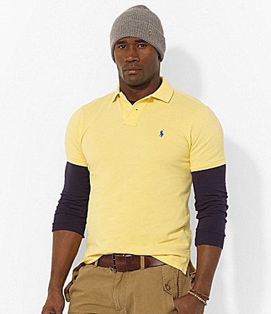 Polo Ralph Lauren Big & Tall Classic Fit Solid Cotton Mesh Polo Shirt, Dillard's