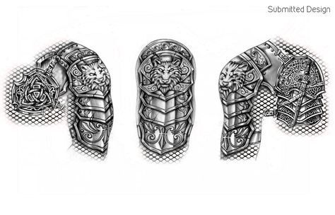 Armour Tattoo Ideas For Men Shoulder Sleeve And Chest Armor Tattoo Design Ideas Men Masculine Armour Tattoo Armor Tattoo Shoulder Armor Tattoo