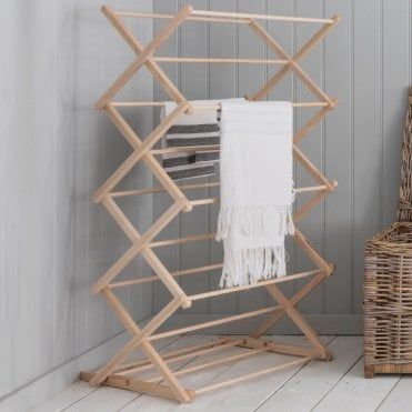 Wooden Zig Zag Clothes Dryer Clothes Airer Drying Rack Laundry Wooden Clothes Drying Rack Clothes Dryer