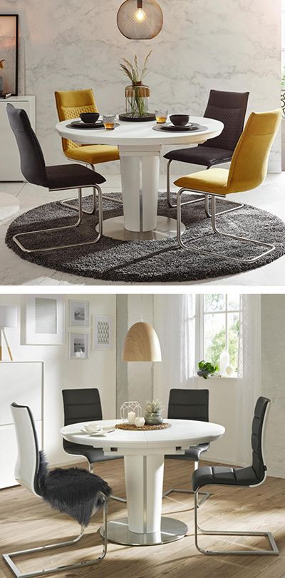 Cm Esstisch Glas Holzwerkstoff Metall Esstisch In Metall Glas Holzwerkstoff 120 160 120 76 Cm Runder Glasesstis Esstisch Holzwerkstoff Haus Deko