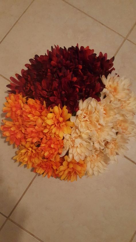 Autumn Wreath Made With Items From Dollar Tree Fl Foam And Autumn Wreath Made With Items From
