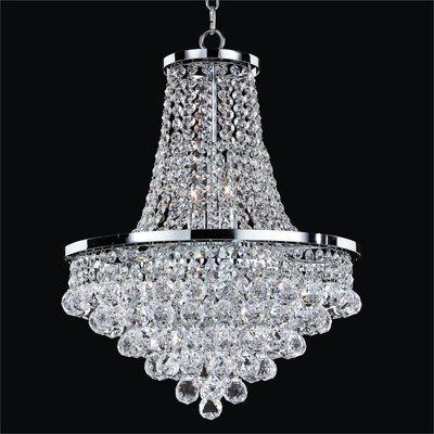 House Of Hampton Delisle 8 Light Unique Statement Empire Chandelier Lighting Crystal Star Pendant Lamp Chandelier Lighting Crystal, 8 Light Crystal Chandelier Wayfair