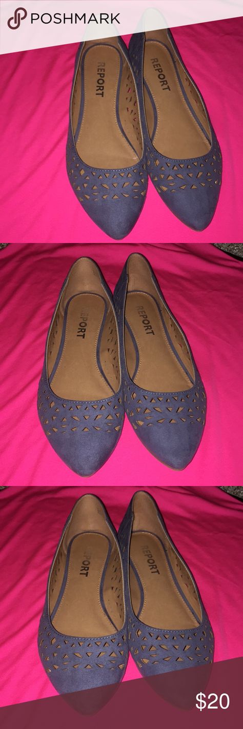 report pointed toe flats