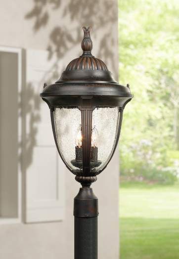 Casa Sierra Collection 24 1 2 High Bronze Post Mount 90573 Lamps Plus In 2021 Lanterns Motion Sensor Lights Outdoor High Bronze Post Mount, Replacement Glass Panes For Outdoor Light Fixtures