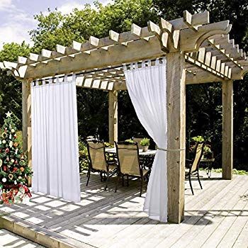 Com Ryb Home Outdoor Sheer Curtain For Porch Dry Fast Exterior Outside Voile Panel Rods Panels Gazebo Curtains Outdoor Curtain Panels, Shade Panels Outdoor