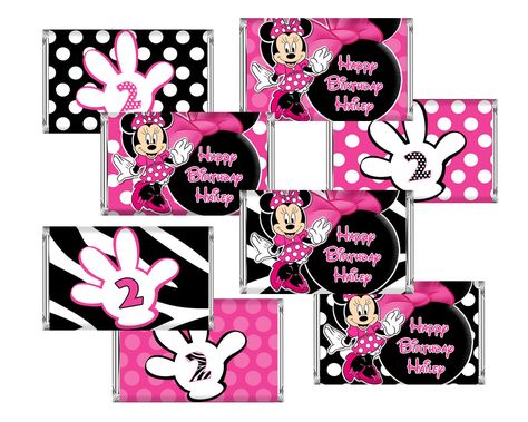 Free Minnie Mouse Printables Mini Candy Bar Wrers Free Minnie Mouse Printables Mini Candy Bar Wrers Pink Zebra Party
