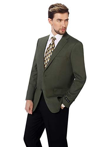 P/&L Mens 2-Piece Classic Fit Single Breasted 2 Buttons Blazer /& Trousers Suit