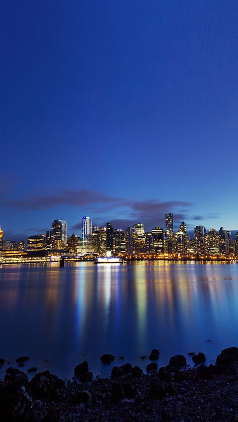 Vancouver At Dusk Iphone 5s Wallpaper Download Iphone Wallpapers Ipad Wallpapers One Stop Download Vancouver Wallpaper Vancouver City Downtown Vancouver