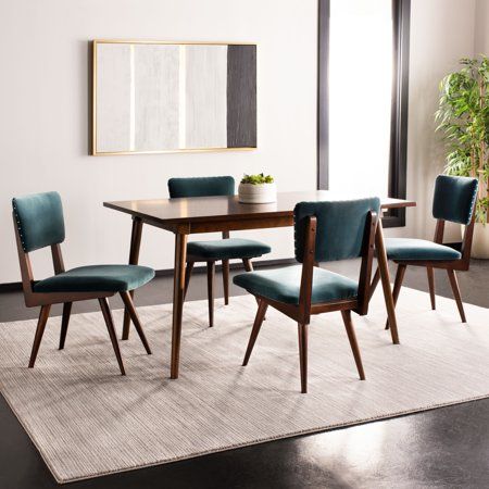Safavieh Courture Aurora Contemporary Dining Chair Set Of 2 Com Teal Chairs Room Design Safavieh Courture Aurora Contemporary, Safavieh Dining Table And Chairs