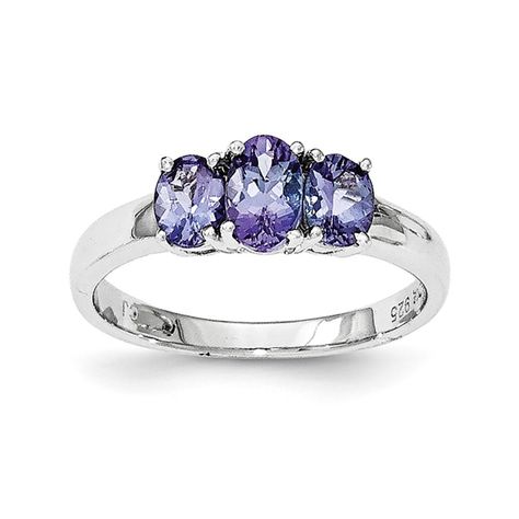 6.83 Carat Genuine Multi Stones .925 Sterling Silver Ring