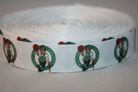 Boston Celtics Grosgrain Ribbon 7//8 Inch By The Yard