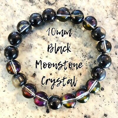 Green MOSS AGATE Bracelet 8mm AAA Grade Natural Stone Healing Crystal Reiki Yoga