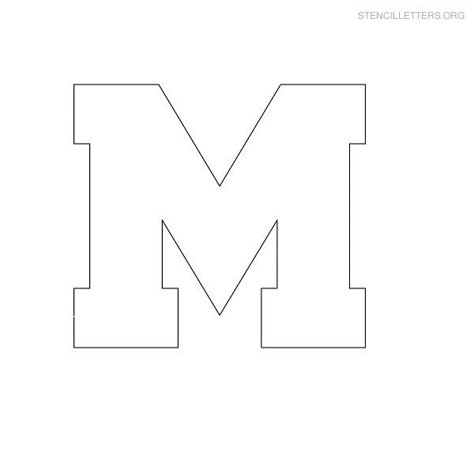 block letter m block letter m