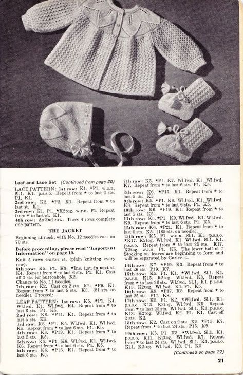 4ply 17-19/" Emu 8531 Vintage Knitting Pattern Baby Cardigan//Matinee Coat 3