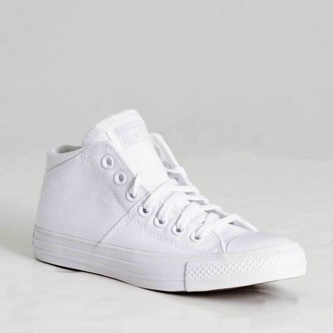 Converse Chuck Taylor All Star Madison Mid Sneakers in White Converse Chuck Taylor All Star Madison Mid Sneakers in White