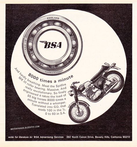 BSA Bantam model D7 quality metal sign