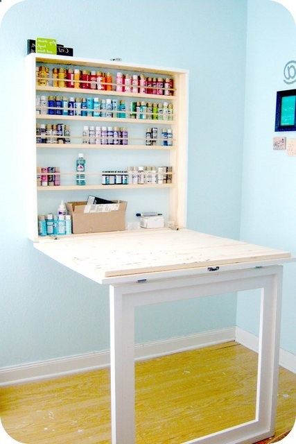Free For Diy Fold Down Desk I Think Will Build Three Of These With Slight Modifications Murphy Ikea Craft Room Fold Down Desk Murphy Ikea Craft, Murphy Dining Table Ikea