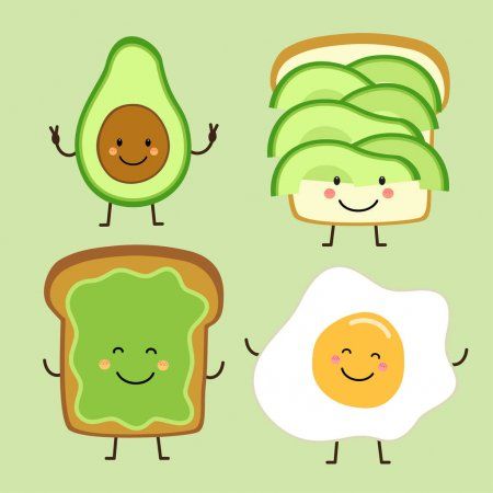 Funny Avocado Clipart Cute Disney Drawings Avocado Cartoon Cute Avocado