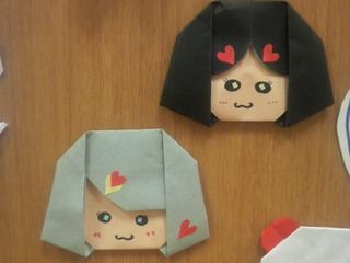 折り紙 女の子です 折り紙 卒園文集 ブログ 折り紙 女の子です 折り紙 卒園文集 ブログ