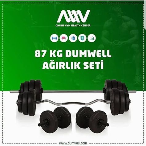 Super Firsat Dumwell 87 Kg Agirlik Seti Yalnizca 339 Tl Aras Kargo Ile Ucretsiz Gonderim Gym Pins Super Firsat Dumwell Health Center Health Fitness Gym