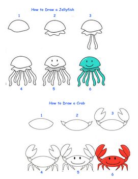 how to draw sea creatures fun activities creatures and activities