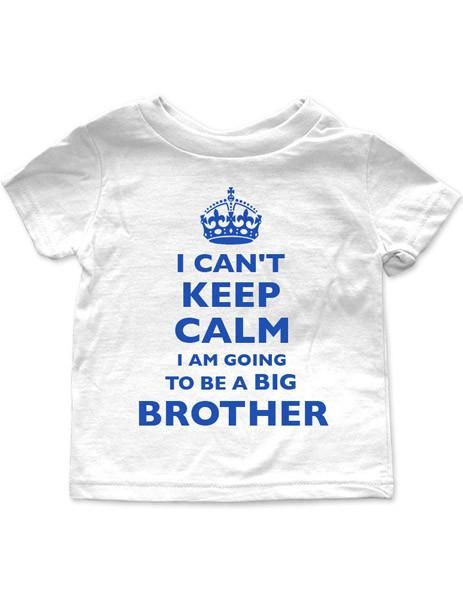 I/'M GOING TO BE A BIG BROTHER NEW TODDLER KIDS WHITE T SHIRT
