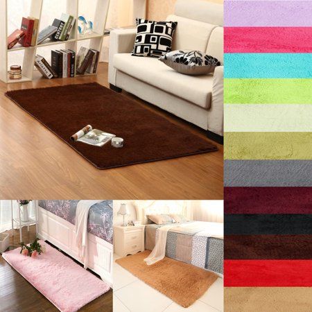 Kinds Rectangle Carpet Soft Dense Fluff Rug Living Room Anti-Skid Yoga Floor Mat