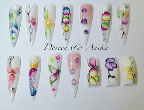 Watercolor Nail Art With Sharpies Maniswap With Souchka