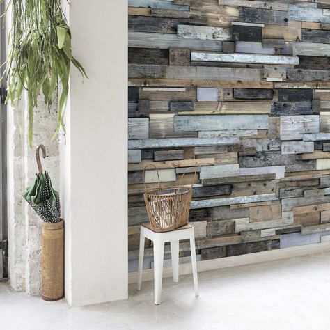 Télécharger gratuitement Images Papier Peint Vinyle Sur Intisse Wood Marron Gris Et Bleu En 2020 dernière par