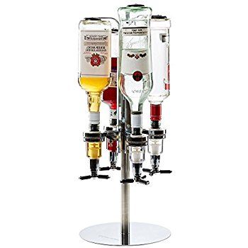 Final Touch Rotary 6 Bottle Bar Caddy Optic Liquor Dispenser Final Touch Rotary 6 Bottle Bar Caddy Optic Liquor Dispenser Chrome Finish Spirits Butler Holder Pub Style Co Uk Kitchen Home