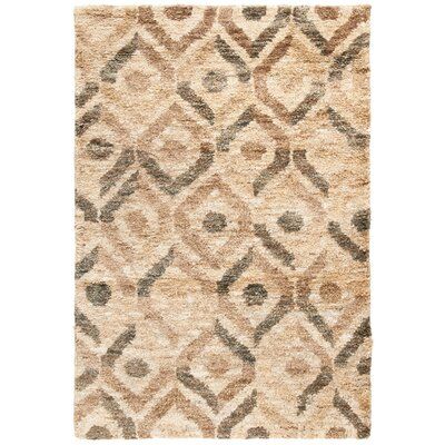 Bungalow Rose Pinehurst Contemporary Hand Knotted Brown Area Rug Rug Size Rectangle 8 X 10 Area Rugs Beige Area Rugs Rugs