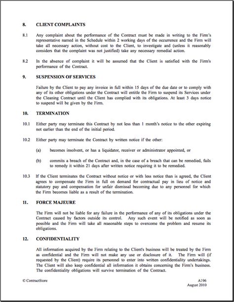 Cleaning Contract - examples printable doc business Pinterest - employee confidentiality agreement Cleaning Contract - examples printable doc business Pinterest - employee confidentiality agreement