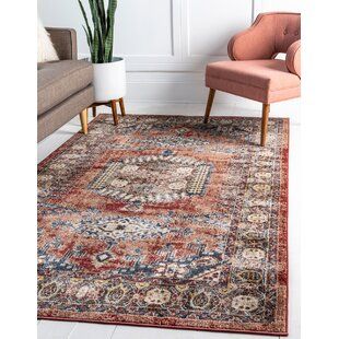 Latitude Run Coquelourde Patterned Yellow Brown Area Rug Wayfair Ca Area Rugs Blue Area Rugs Unique Loom