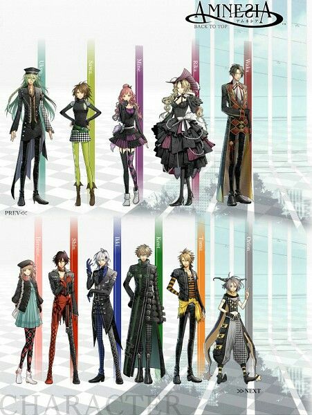 Amnesia characters Amnesia anime Amnesia Cosplay anime