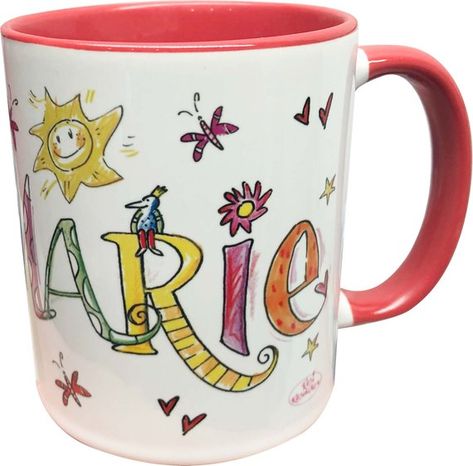 Rosenherz Tasse mit Namen Engelchen