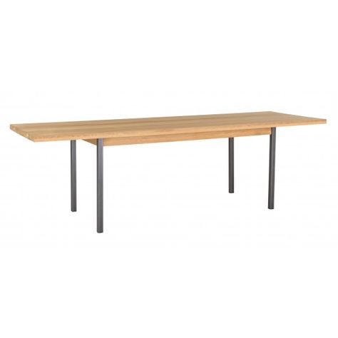 Feliz 10 Seater Solid Oak Dining Table With Metal Legs Feliz 10 Seater Solid Oak Dining Table With Metal Legs
