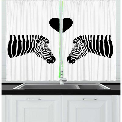 East Urban Home 2 Piece Safari Composition Of Zebras With A East Urban Home 2 Piece Safari