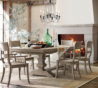 Banks Extending Dining Table Farmhouse Dining Room Table Dining Room Table Farmhouse Dining Rooms Decor