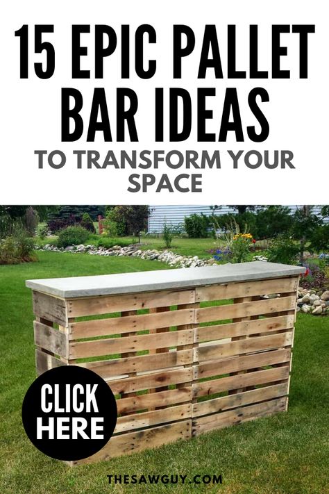 Pallet Bars Diy Outdoor, Pallet Bar Plans, Pallet Furniture Outdoor, Diy Furniture, Diy Outdoor Bar Plans, Outdoor Bars, Outdoor Patio Bar, Pallet Patio, Furniture Design