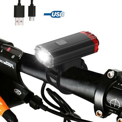 2 In 1 USB Rechargeable LED Bicycle MTB Bike Front Headlight Helmet Light Lamp