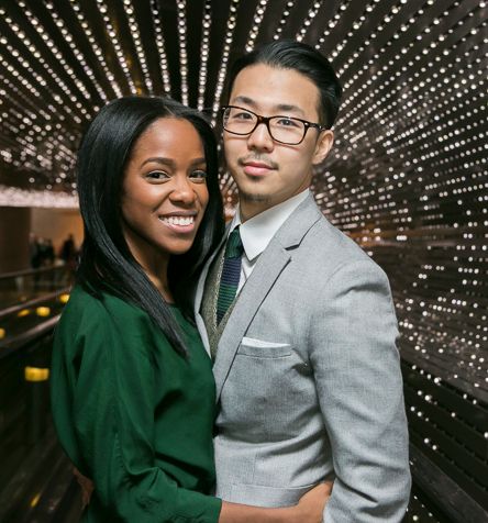 Asian girl guy love that white