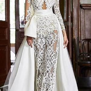 White Womens prom wedding jumpsuit,white prom jumpsuit with train,prom dress,African jumpsuit,womens party jumpsuit,white romper for women