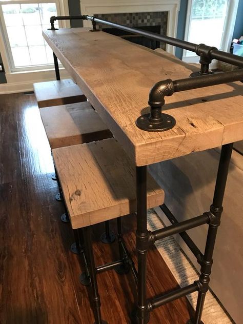 Rustic Gray Reclaimed Barn Wood Sofa Bar Table 7ft Restaurant Reclaimed Barn Wood Sofa Bar Table