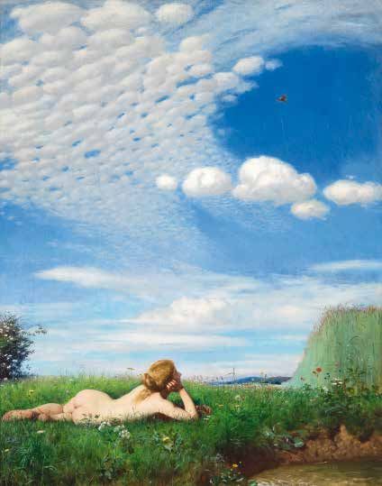 Szinyei Merse Pal Meadow With Poppies Large Canvas Art Print