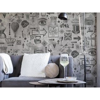papier peint vinyle 200323 gris argent leroy merlin papier peint vinyle papier peint papier peint panoramique